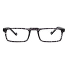 half-frame reading glasses for men  modern black