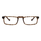 half-frame reading glasses for men modern brown