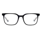 Oversized Blue Light Reading Glasses-Women's-Black Crystal