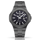 All Black frosted stardust Constellation Day-Date - from ASOROCK WATCHES  a black african american owned luxury unique watch brand with swiss rolex, Audemars Piguet, patek homage inspired style watches. Also a custom vvs moissanite diamond watch maker. 