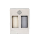 blanc + dove | escc med pillar candle | soy-blend unscented candles - porter green | style + sustainability