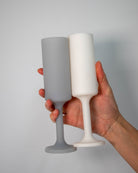 blanc + dove | seff | silicone unbreakable champagne flute - porter green | style + sustainability