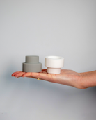 Blanc + Dove | Flipp Sml | Silicone Unbreakable Candle Holder Set - porter green | style + sustainability