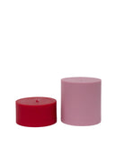 cherry + blush | escc lrg pillar candle | soy-blend unscented candles - porter green | style + sustainability