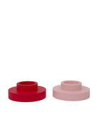 Cherry + Blush | Flipp Lrg | Silicone Unbreakable Candle Holder Set - porter green | style + sustainability