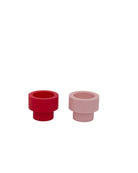 Cherry + Blush | Flipp Sml | Silicone Unbreakable Candle Holder Set - porter green | style + sustainability