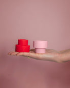 Cherry + Blush | Flipp Sml | Silicone Unbreakable Candle Holder Set - porter green | style + sustainability