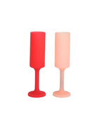 cherry + blush | seff | unbreakable silicone champagne flute | porter green, champagne flutes, unbreakable champagne flutes, champagne flute glasses, coloured champagne glasses, champagne flutes australia