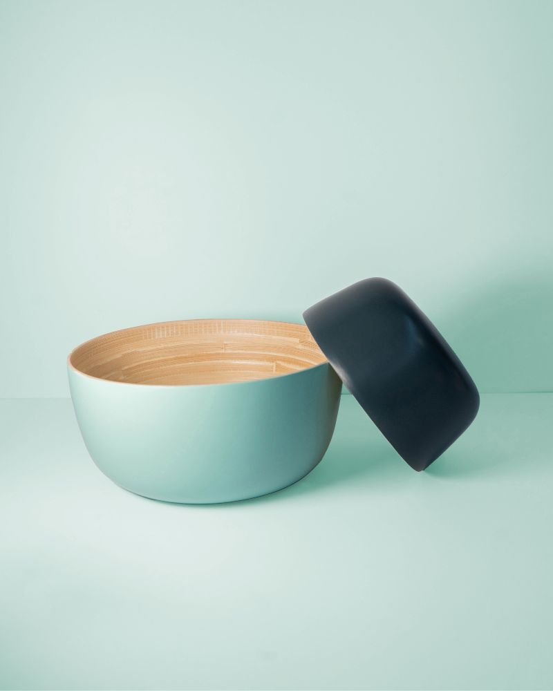 ink + mist | bebb | biodegradable bamboo bowls | porter green, bamboo bowls, serving bowls. wooden serving bowls, serving bowl set, salad serving bowl