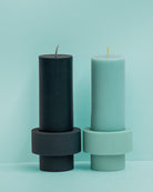 Mist + Ink | Flipp Sml | Silicone Unbreakable Candle Holder Set - porter green | style + sustainability