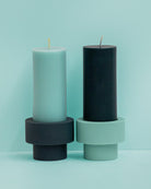 Mist + Ink | Flipp Sml | Silicone Unbreakable Candle Holder Set - porter green | style + sustainability