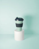 mist + ink | urbb | biodegradable bamboo coffee cup - porter green | style + sustainability