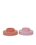 Peach + Petal | Flipp Lrg | Silicone Unbreakable Candle Holder Set - porter green | style + sustainability