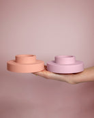 Peach + Petal | Flipp Lrg | Silicone Unbreakable Candle Holder Set - porter green | style + sustainability