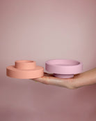 Peach + Petal | Flipp Lrg | Silicone Unbreakable Candle Holder Set - porter green | style + sustainability