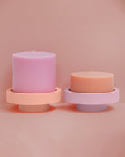 Peach + Petal | Flipp Lrg | Silicone Unbreakable Candle Holder Set - porter green | style + sustainability