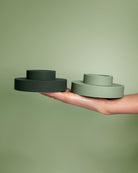 Sage + Olive | Flipp Lrg | Silicone Unbreakable Candle Holder Set - porter green | style + sustainability