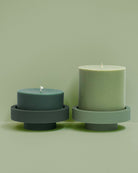 Sage + Olive | Flipp Lrg | Silicone Unbreakable Candle Holder Set - porter green | style + sustainability