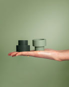 Sage + Olive | Flipp Sml | Silicone Unbreakable Candle Holder Set - porter green | style + sustainability