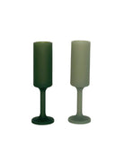 sage + olive | seff | unbreakable silicone champagne flute | porter green, champagne flutes, unbreakable champagne flutes, champagne flute glasses, coloured champagne glasses, champagne flutes australia