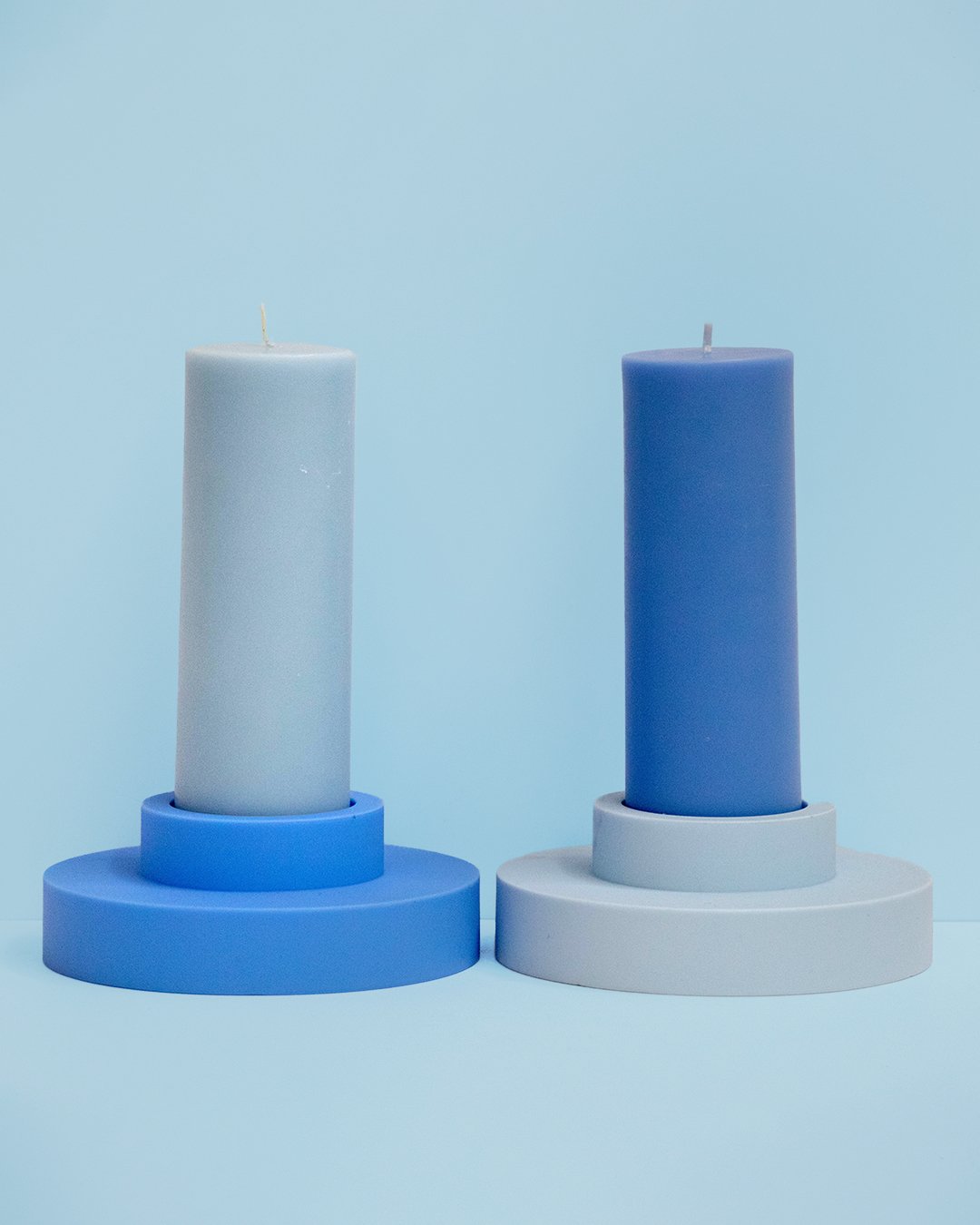 Sky + Kingfisher | Flipp Lrg | Silicone Unbreakable Candle Holder Set - porter green | style + sustainability