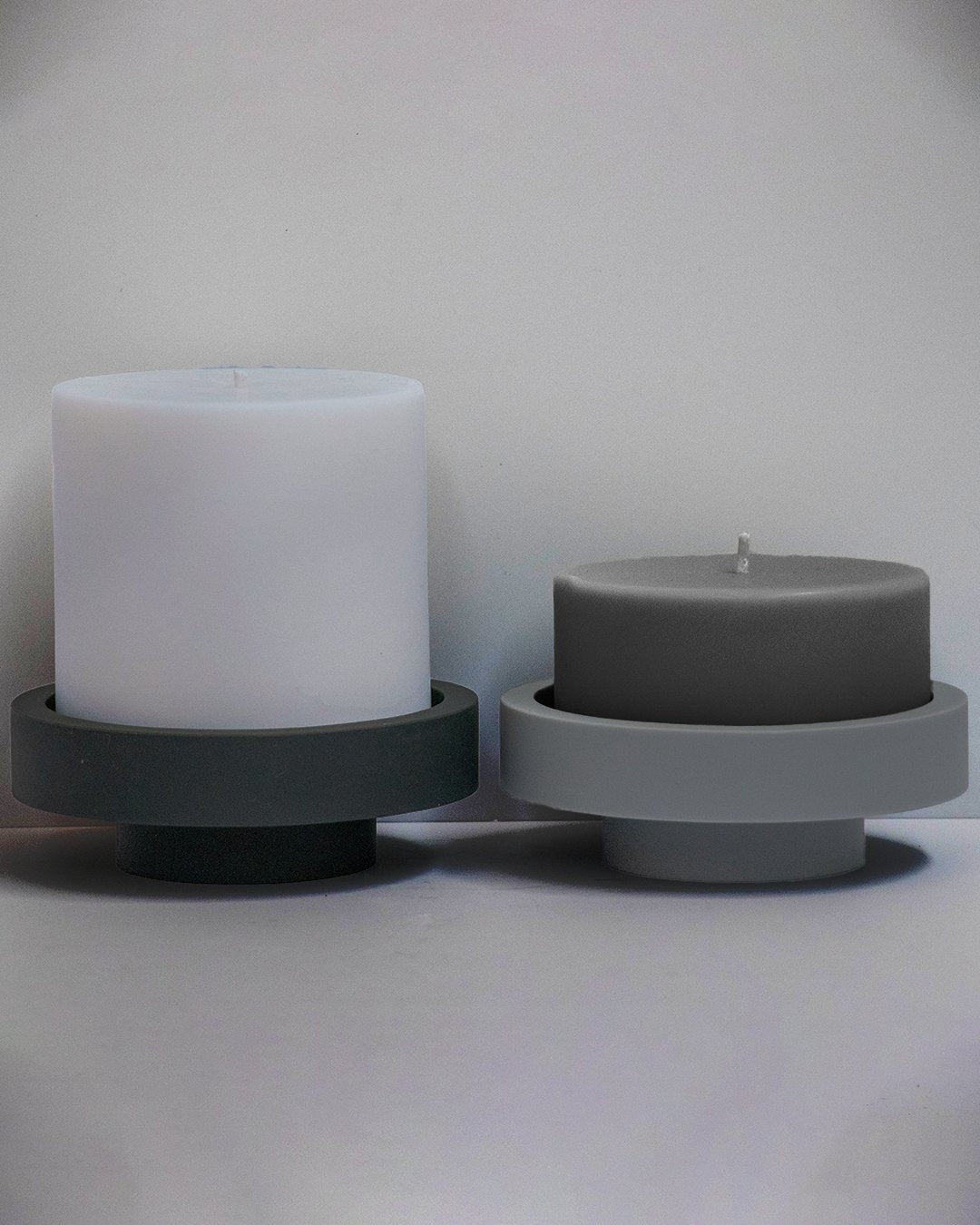 Smoke + Storm | Flipp Lrg | Silicone Unbreakable Candle Holder Set - porter green | style + sustainability