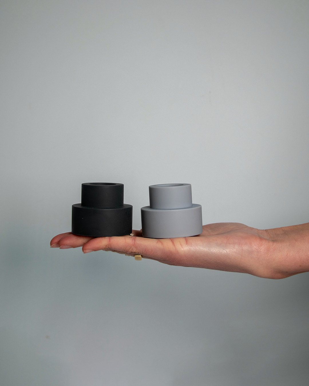 Smoke + Storm | Flipp Sml | Silicone Unbreakable Candle Holder Set - porter green | style + sustainability