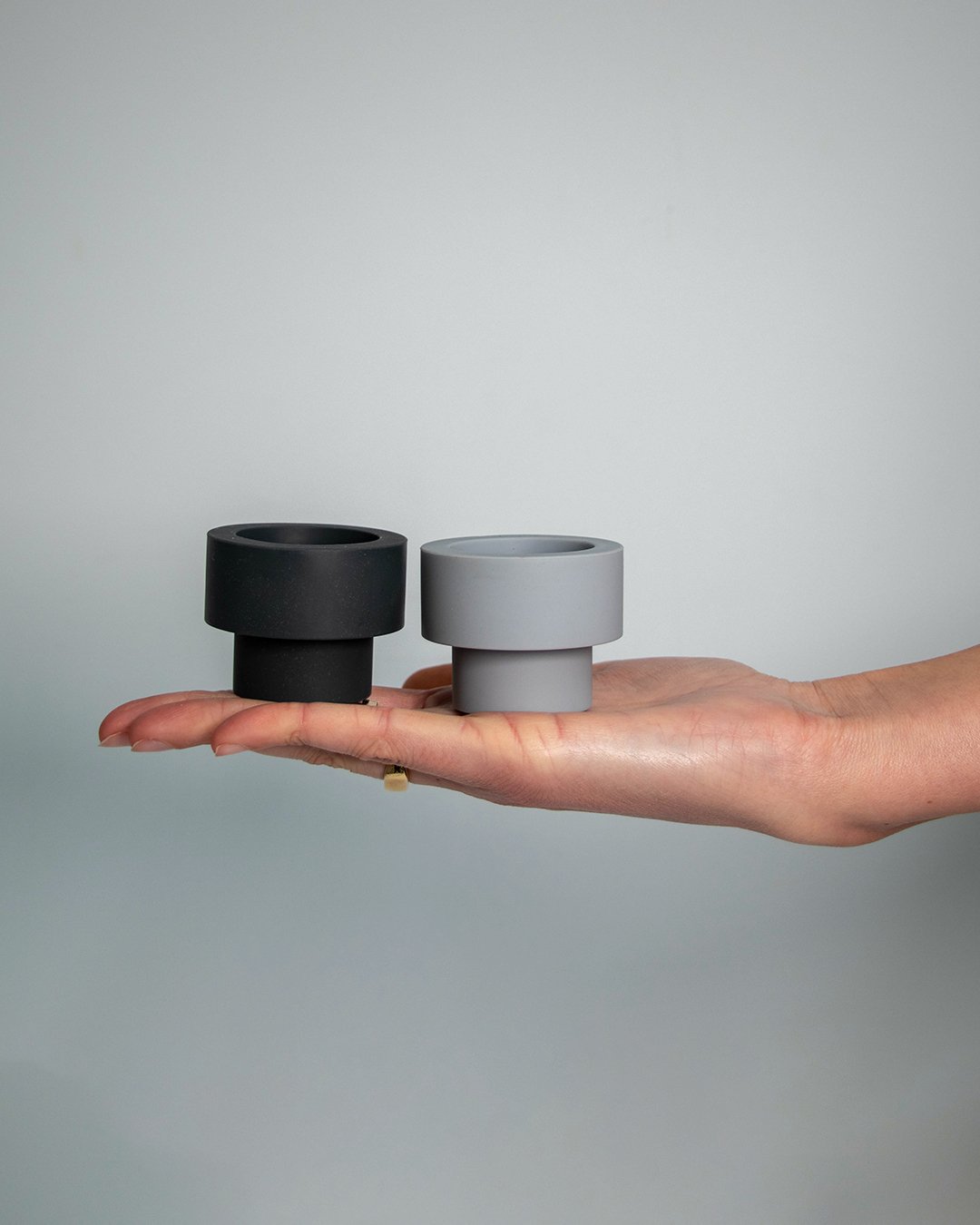 Smoke + Storm | Flipp Sml | Silicone Unbreakable Candle Holder Set - porter green | style + sustainability