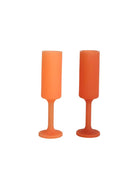 terra + peach | seff | unbreakable silicone champagne flute | porter green, champagne flutes, unbreakable champagne flutes, champagne flute glasses, coloured champagne glasses, champagne flutes australia