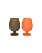 tobacco + tumeric | stemm | unbreakable silicone wine glasses | porter green, silicone wine glasses, unbreakable wine glasses, coloured wine glasses, picnic wine glasses, outdoor wine glasses