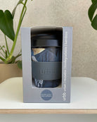 urbb | biodegradable bamboo coffee cup | double jumper - porter green | stylish reusable products for a sustainable lifestyle