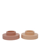 Wheat + Oat | Flipp Lrg | Silicone Unbreakable Candle Holder Set - porter green | style + sustainability