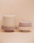 Wheat + Oat | Flipp Lrg | Silicone Unbreakable Candle Holder Set - porter green | style + sustainability